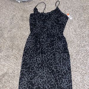 NWT Leopard print midi dress size M